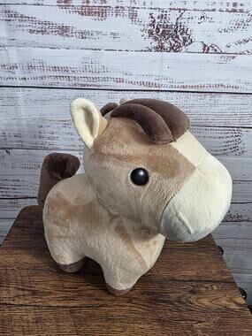Bellzi Horszi Plush Horse Stuffed Animal Brown Tan Soft Kawaii Toy 11"